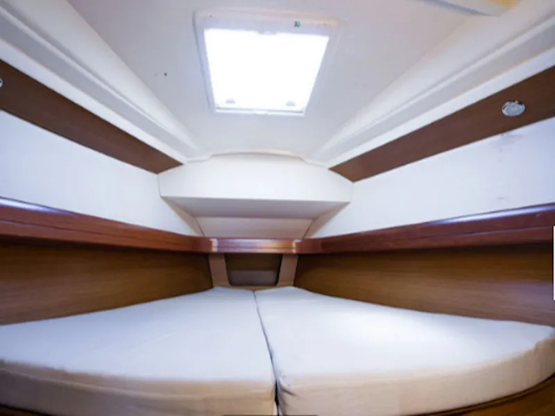 Cabin on Afroditi, a Jeanneau Sun Odyssey 39 DS sailboat at Municipal Unit of Palairos, Greece