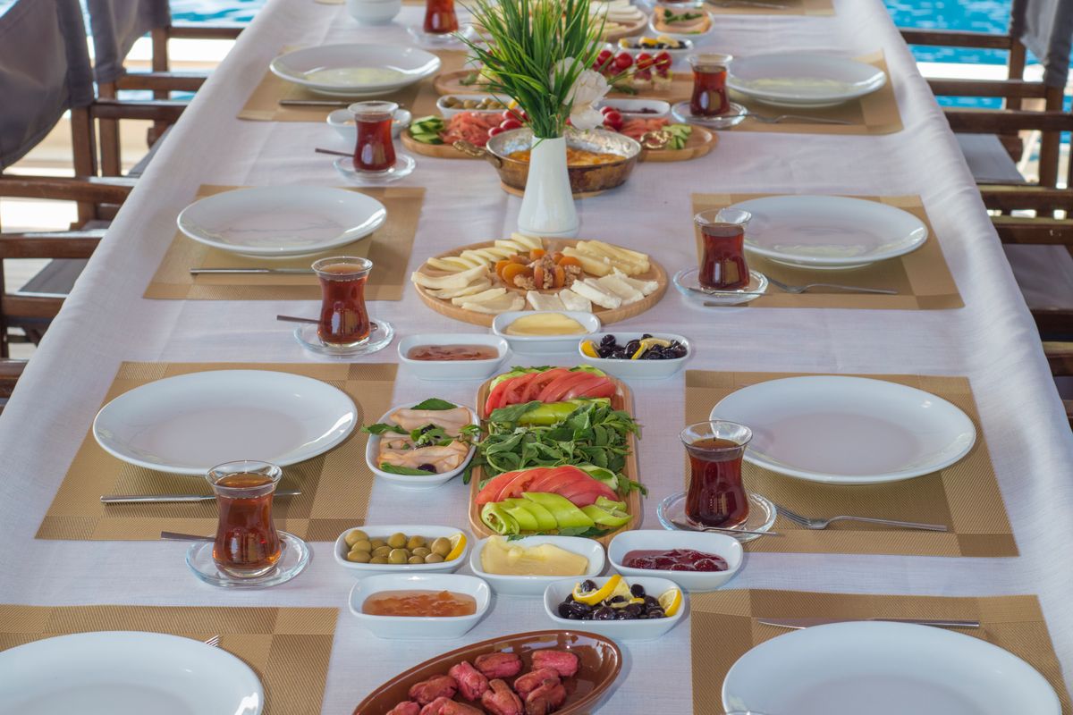 Deck of Tar Su, a Gulet Gulet gulet at Fethiye, Turkey