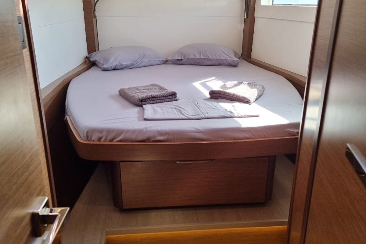 Cabin on Hydra XIV, a Lagoon 46 catamaran at Municipal Unit of Lefkada, Greece