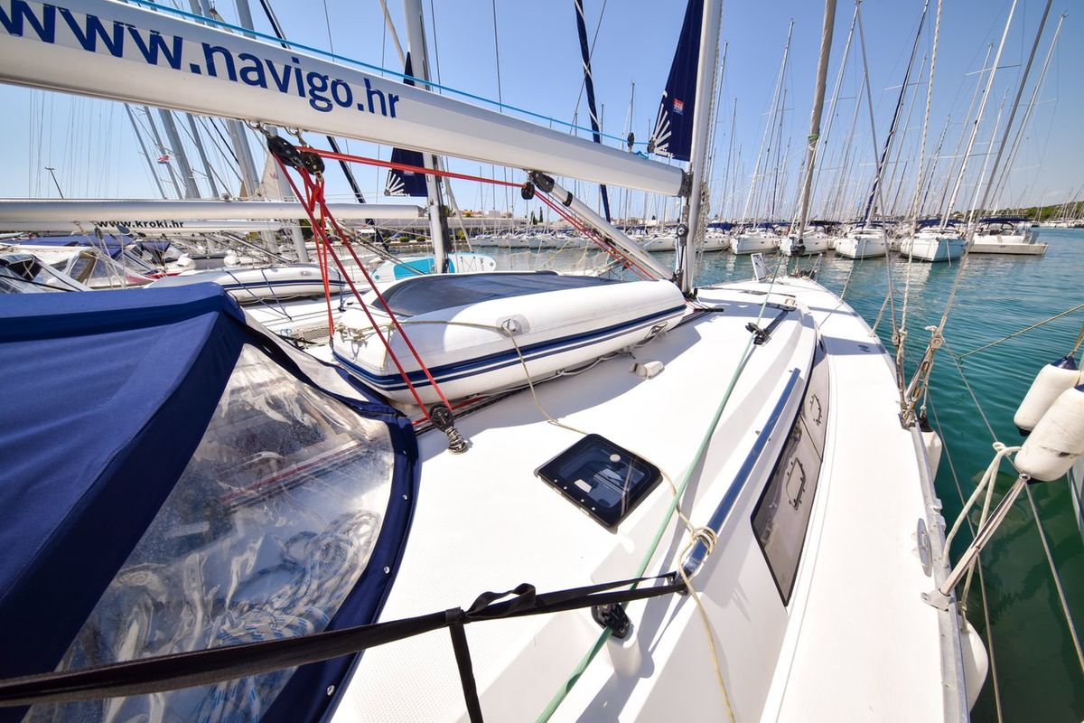 Yolo, a Bavaria Cruiser 51 sailboat at Općina Sukošan, Croatia