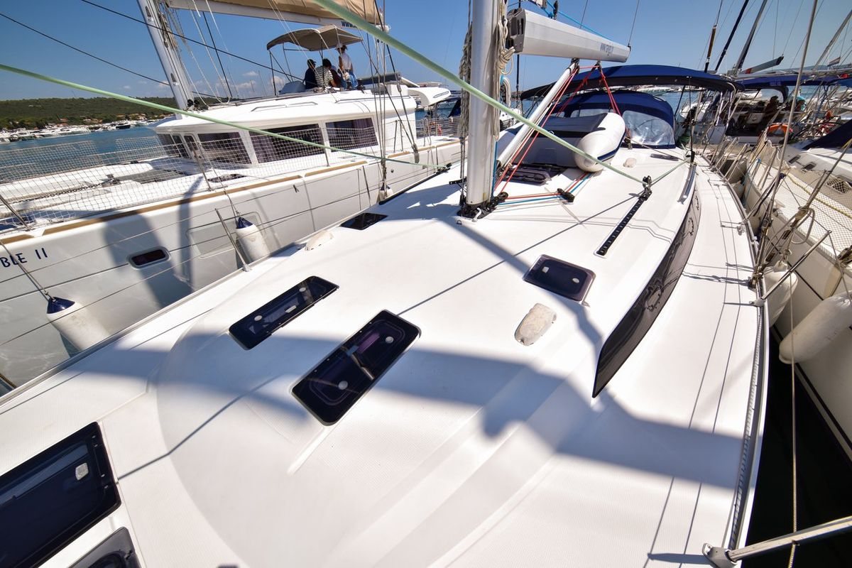 Yolo, a Bavaria Cruiser 51 sailboat at Općina Sukošan, Croatia