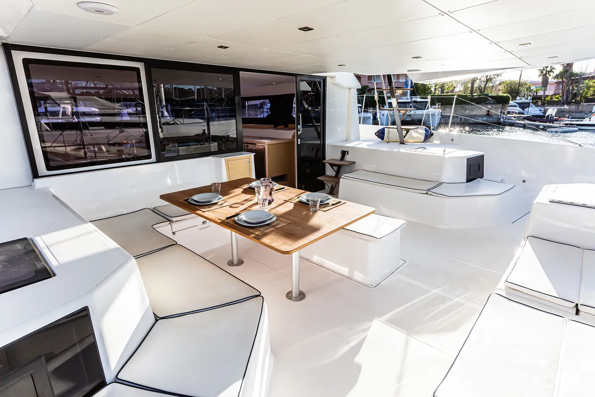 Oblivion Planet, a Dufour 48 Catamaran catamaran at Palermo, Italy
