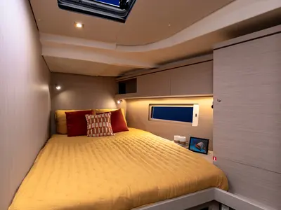 Cabin on Moorings 52.4 Club, a Jeanneau Sun Odyssey 52.2 sailboat at Marigot, France