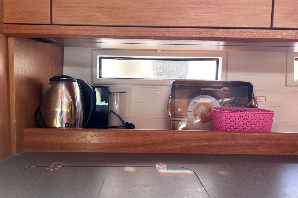 Galley of Sailuxe - Gloria, a Bavaria Cruiser 46 sailboat at Grad Kaštela, Croatia