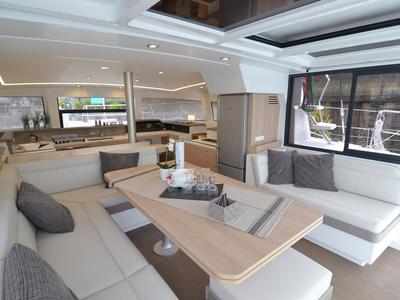 Salon of My Dreams, a Bali 4.1 catamaran at Fethiye, Turkey