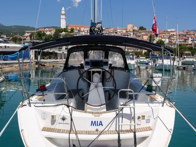 Mia, a sailboat at Novi Vinodolski, Croatia