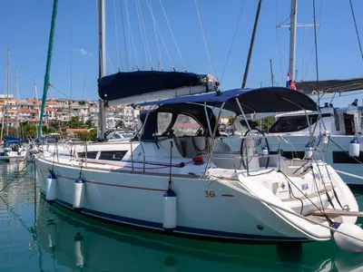 Mia, a sailboat at Novi Vinodolski, Croatia