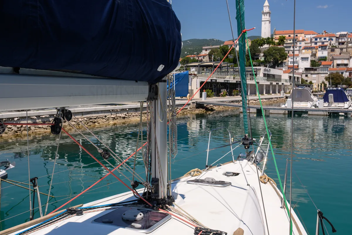 Mia, a sailboat at Novi Vinodolski, Croatia