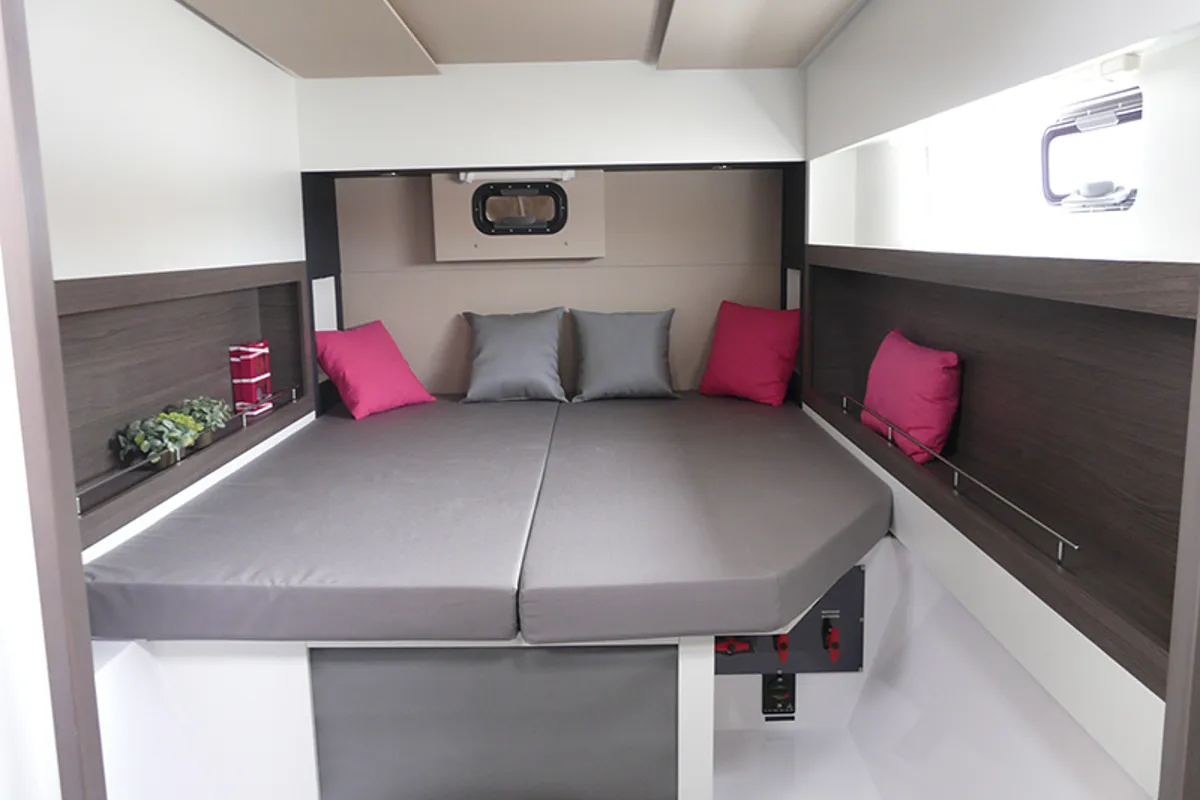 Cabin on Whale Symphony, a Bavaria Nautitech 40 open NEW catamaran at Tribunj, Croatia