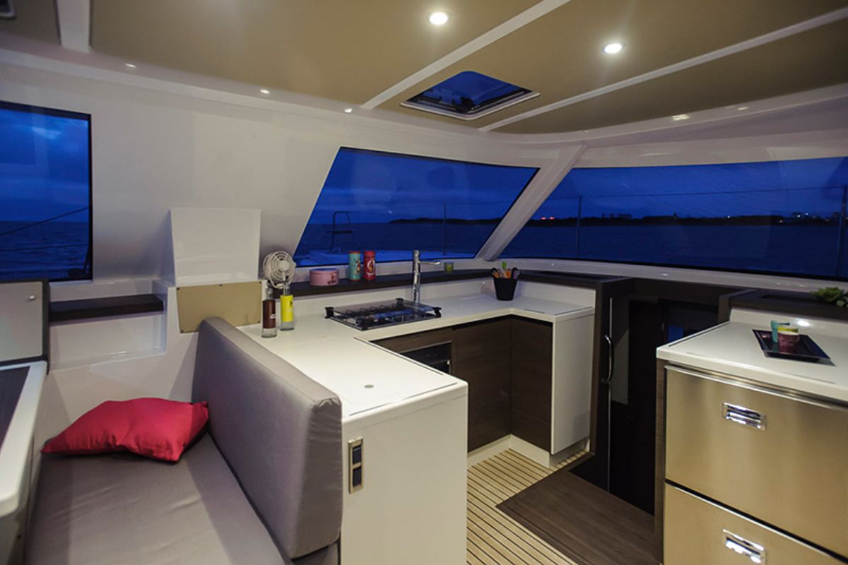 Galley of Whale Symphony, a Bavaria Nautitech 40 open NEW catamaran at Tribunj, Croatia