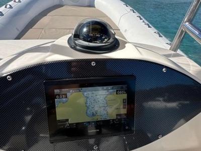 Cockpit of Cap Sun 2024, a Gulet Motorboat motorboat at Poltu Quatu, Italy