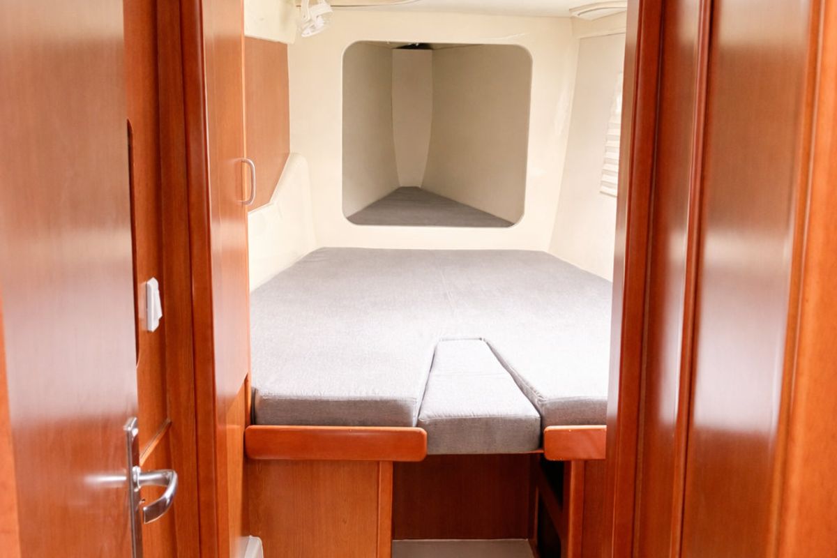 Cabin on Portals Vells, a Leopard 44 catamaran at Palma de Mallorca, Spain