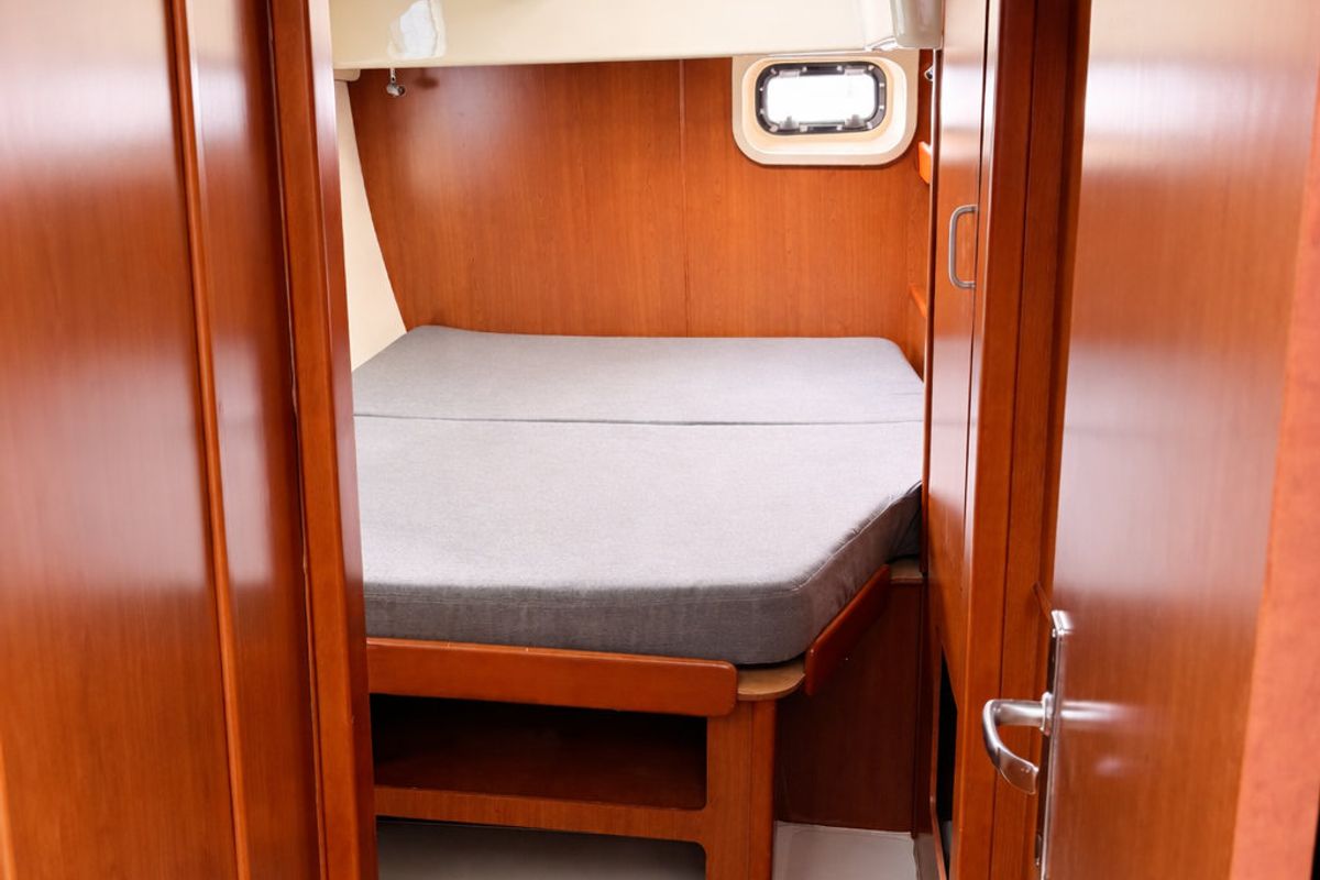 Cabin on Portals Vells, a Leopard 44 catamaran at Palma de Mallorca, Spain