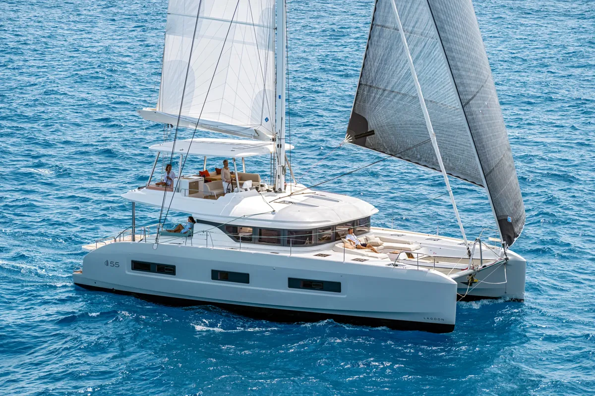 Eterna, a Lagoon Lagoon 55 catamaran at Seychelles, Eden Island Marina, Seychelles