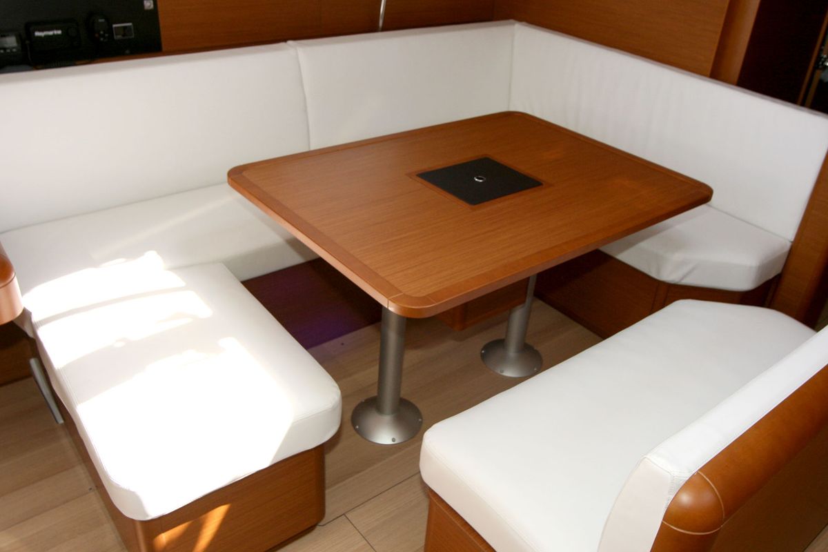 Cabin on Vencel, a Jeanneau Sun Odyssey 479 sailboat at Grad Pula, Croatia