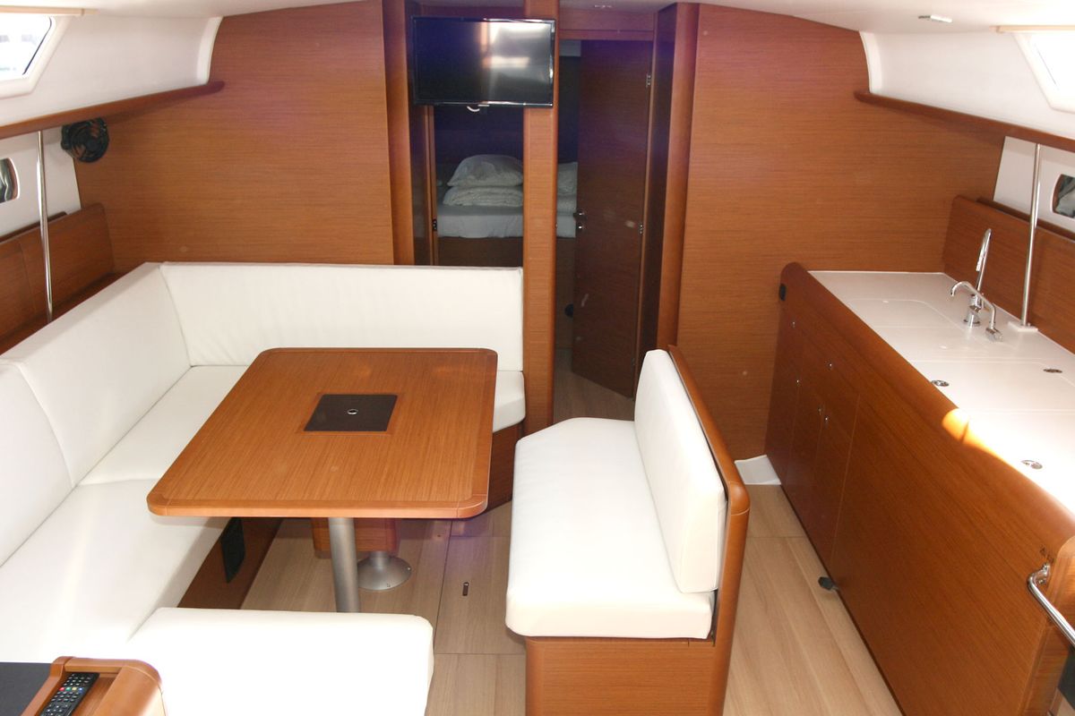 Galley of Vencel, a Jeanneau Sun Odyssey 479 sailboat at Grad Pula, Croatia
