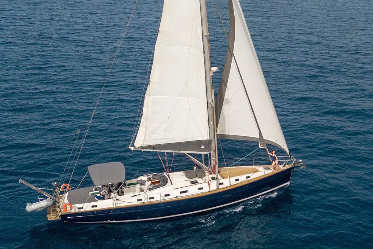 Exterior view of Christianna VIII, a Ocean Star 60.1 sailboat at Athens, Greece