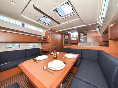 Salon of NADINE, a Bavaria Cruiser 45 sailboat at Općina Sukošan, Croatia