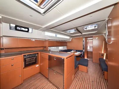 Galley of NADINE, a Bavaria Cruiser 45 sailboat at Općina Sukošan, Croatia