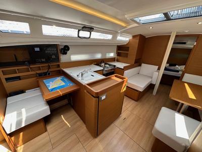 Galley of Wind Kiss, a Jeanneau Sun Odyssey 410 sailboat at Dubrovnik, Croatia
