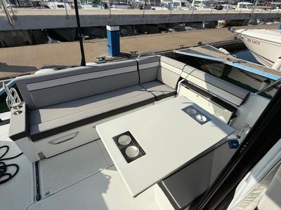 Deck of NIRVANA, a Jeanneau Merry Fisher 895 motorboat at Zadar, Croatia