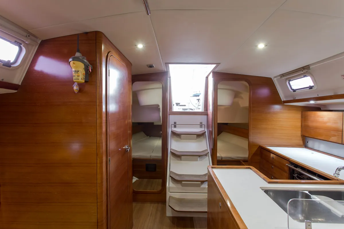 Salon of Daddy's Toy, a AD Boats Salona 44 sailboat at Athens, Greece