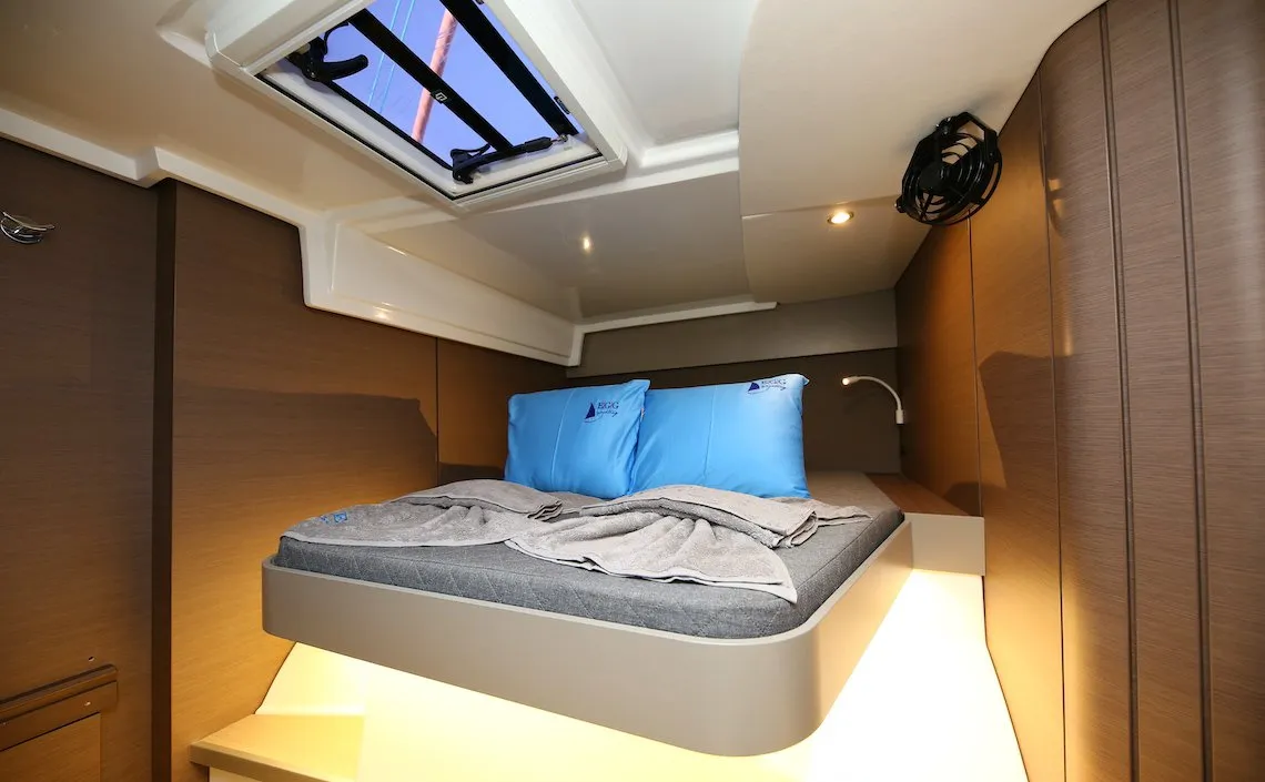 Galley of Moonrise, a Bali Catspace catamaran at Fethiye, Turkey