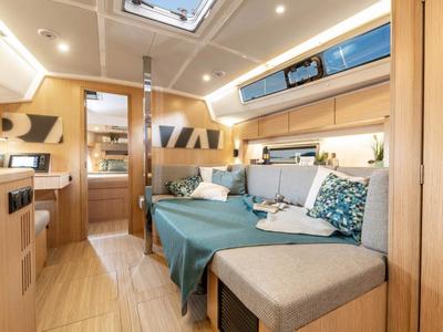 Cabin on ALEGRIA, a Bavaria C38 sailboat at Primošten, Croatia