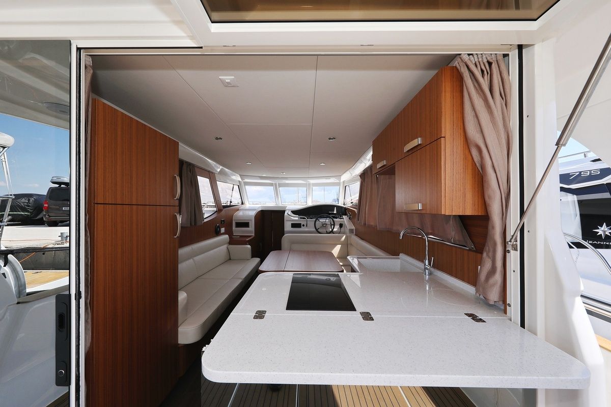 Galley of Mozart, a Greenline 33 yacht at Pirovac, Croatia