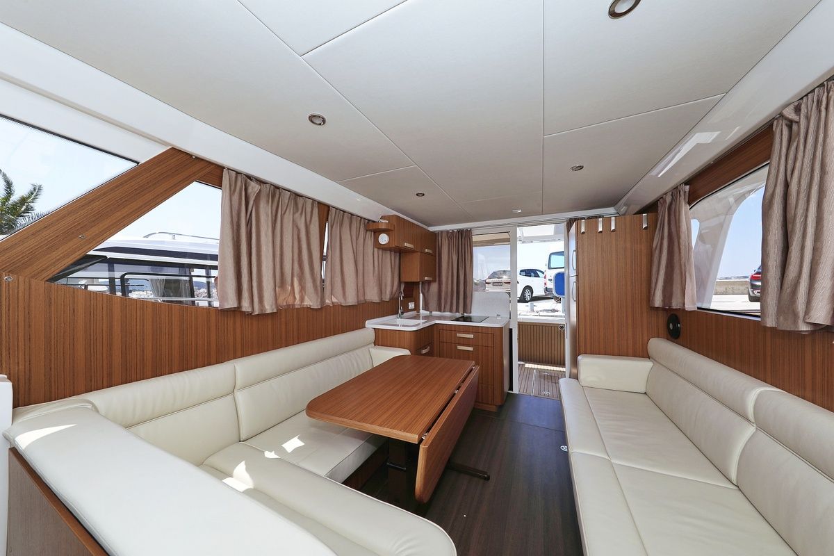 Salon of Mozart, a Greenline 33 yacht at Pirovac, Croatia