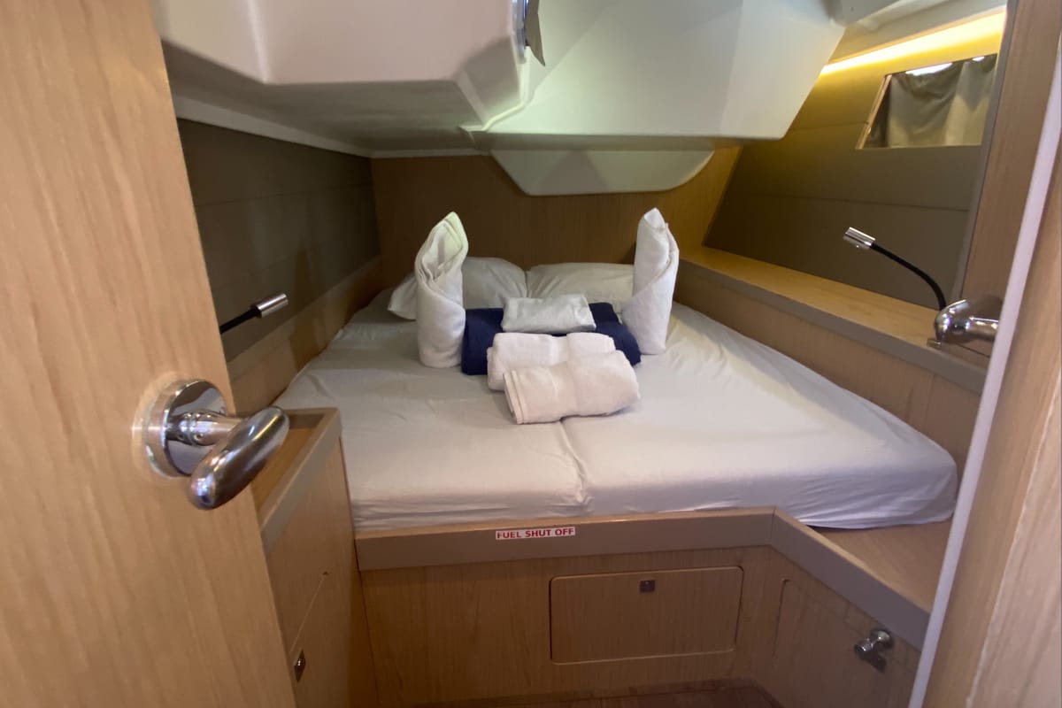 Cabin on Marty J, a Beneteau Oceanis 48 sailboat at Road Town, British Virgin Islands