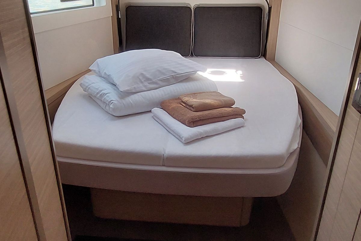 Cabin on Changes, a Lagoon 46 catamaran at Dubrovnik, Croatia