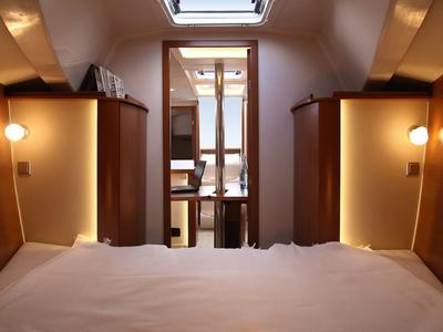 Cabin on Selini, a Hanse Yachts Hanse 325 sailboat at Athens, Greece