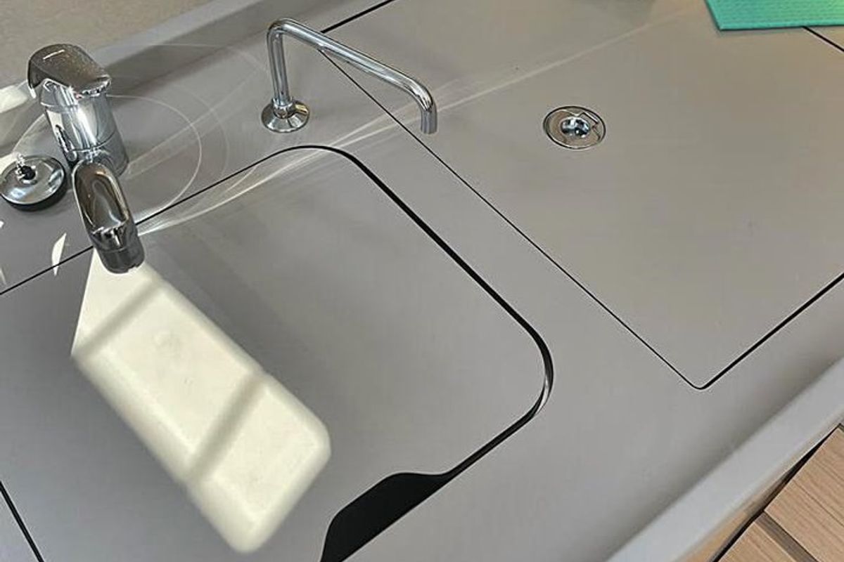 Galley of Ka Nani, a Beneteau Oceanis 34.1 sailboat at Općina Rogoznica, Croatia