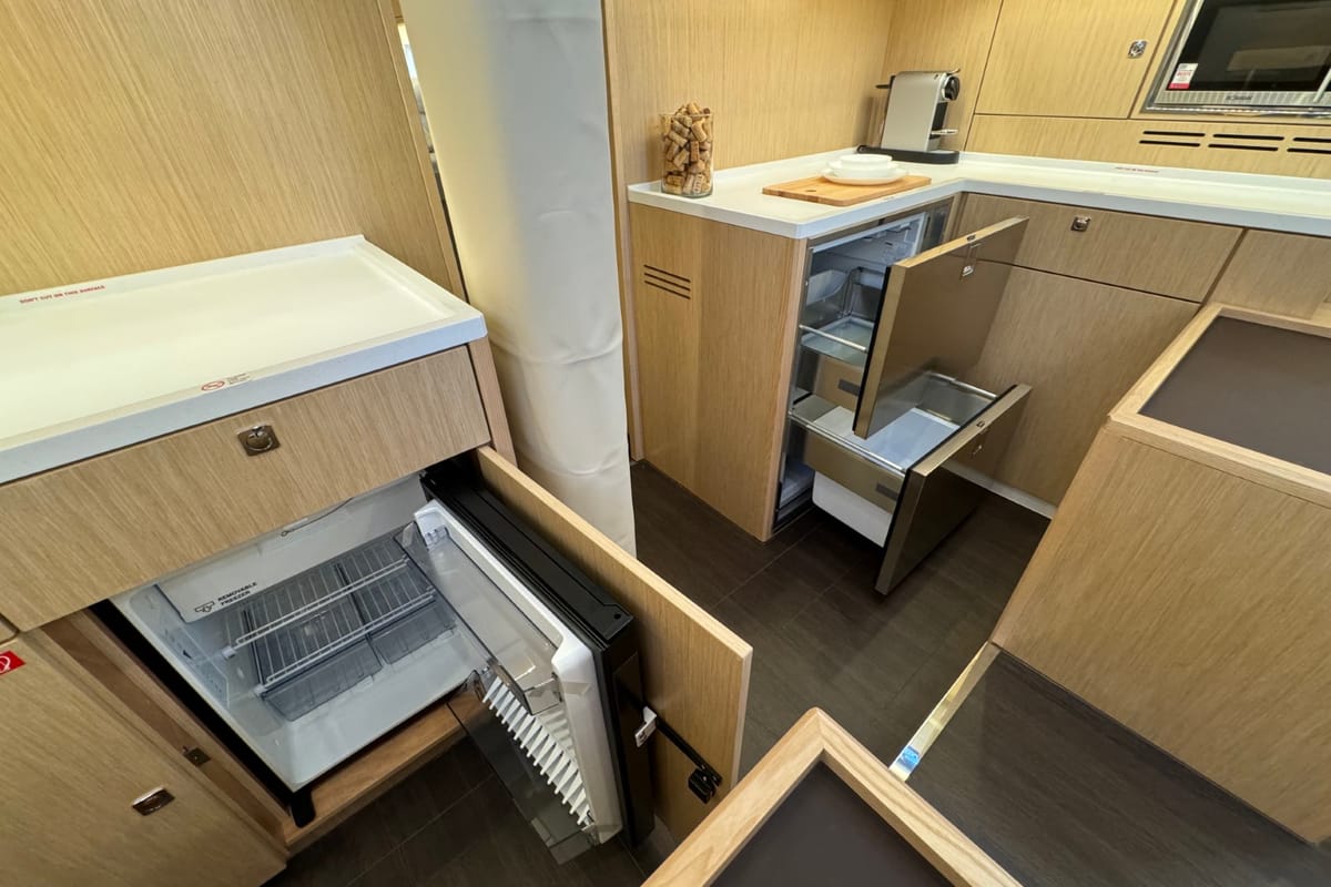 Galley of Mina, a Bavaria C57 Style sailboat at Grad Pula, Croatia