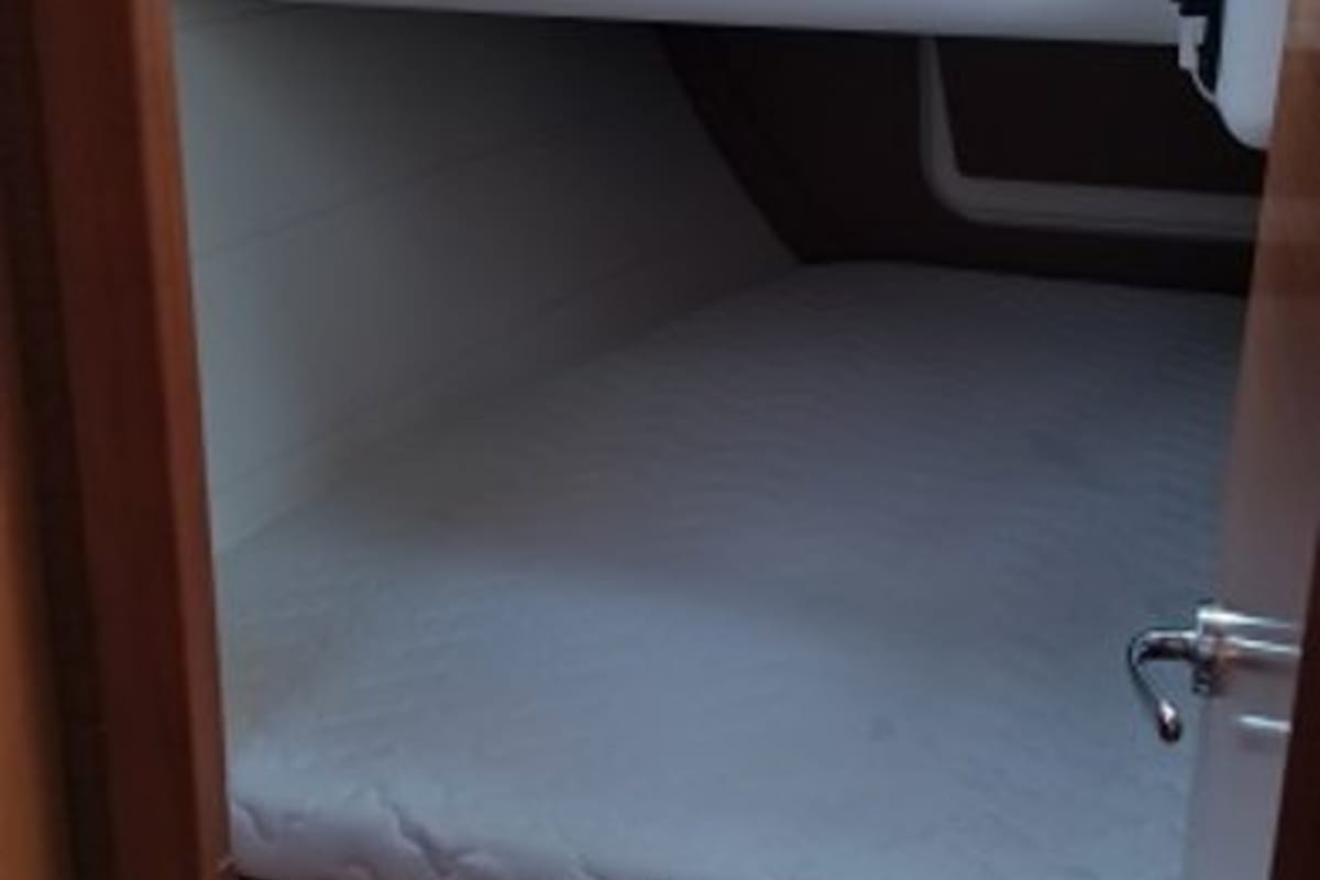 Cabin on Friday, a Dufour 350 GL sailboat at Fethiye, Turkey