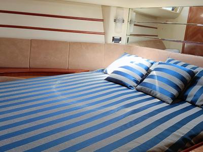 Cabin on Azimut 46, a Azimut 46 motorboat at Nettuno, Italy