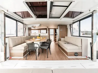 Cabin on Optimus, a Bali 4.6 catamaran at Grad Šibenik, Croatia