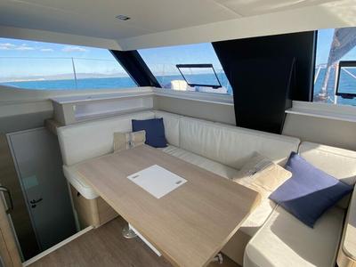 Salon of Ankolina, a Aventura Catamarans Aventura 37 catamaran at Pirovac, Croatia