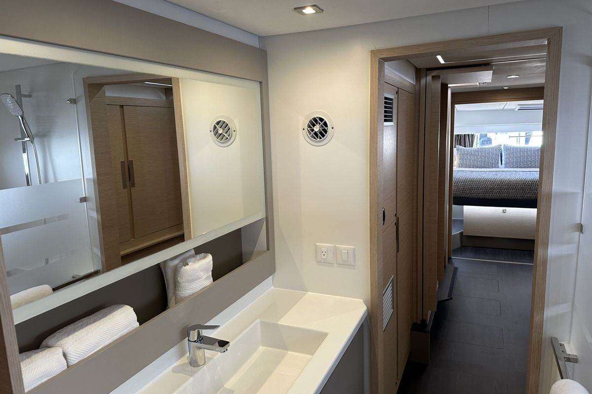 Head on Aboat Time, a Fountaine Pajot Elba 45 catamaran at Road Town, British Virgin Islands
