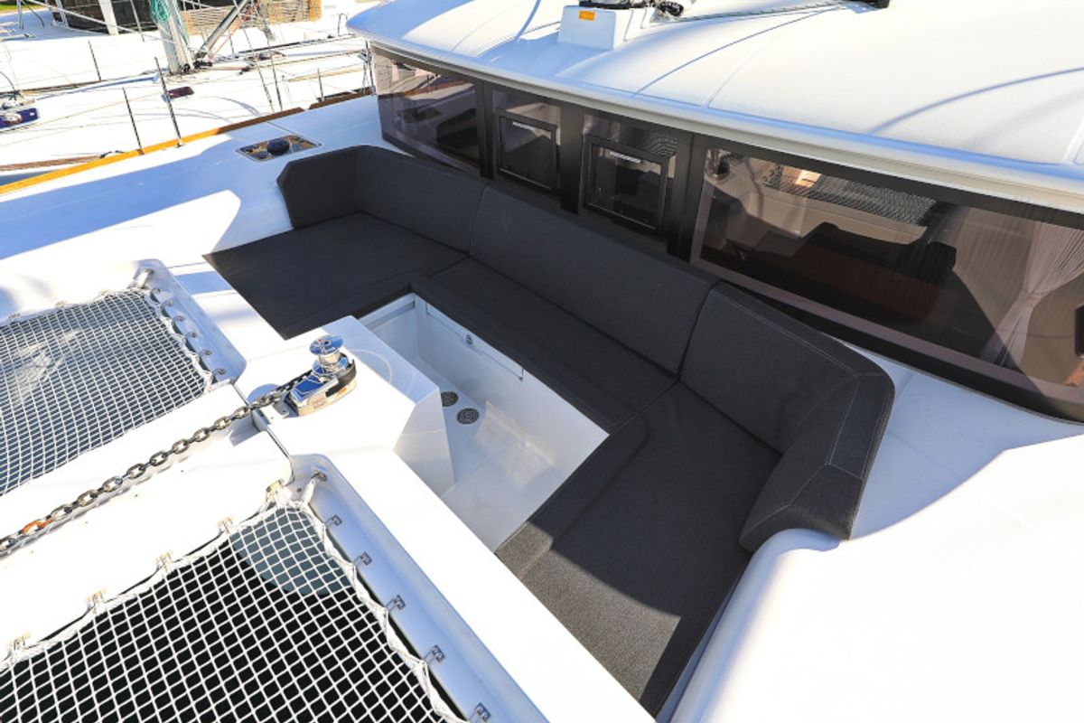 Deck of OLIVER, a Lagoon 450 catamaran at Općina Sukošan, Croatia