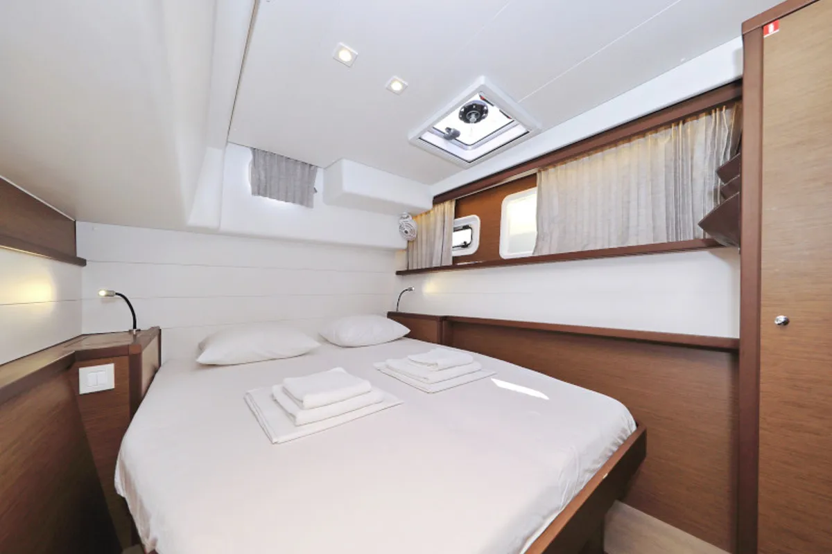 Cabin on OLIVER, a Lagoon 450 catamaran at Općina Sukošan, Croatia