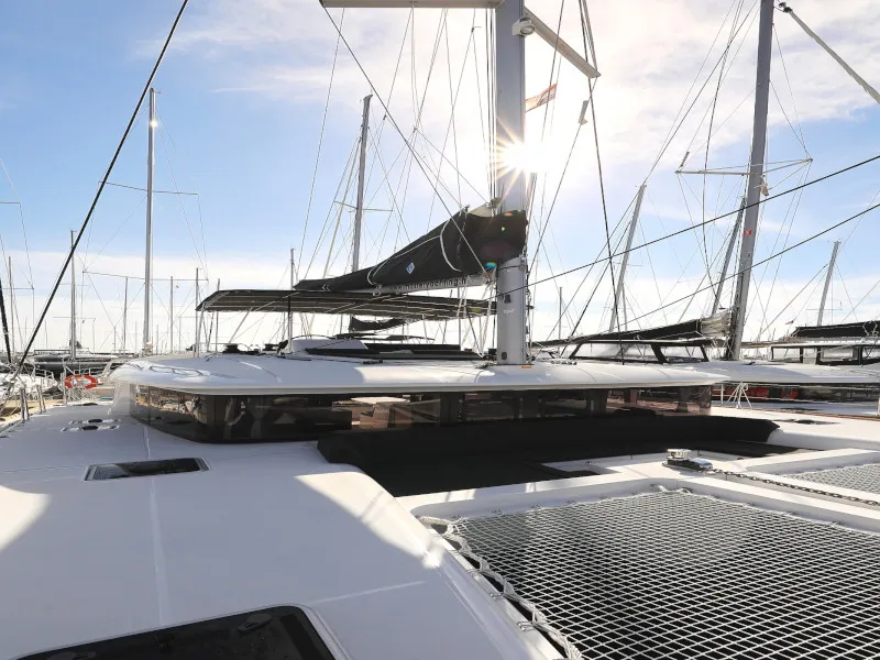 Deck of OLIVER, a Lagoon 450 catamaran at Općina Sukošan, Croatia