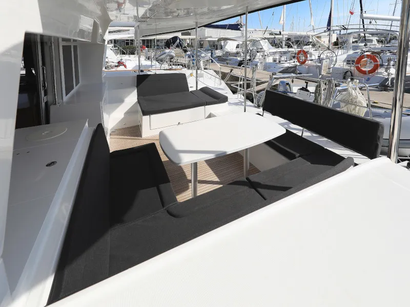 Deck of OLIVER, a Lagoon 450 catamaran at Općina Sukošan, Croatia