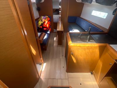 Salon of MINI, a Jeanneau Sun Odyssey 349 sailboat at Općina Sukošan, Croatia