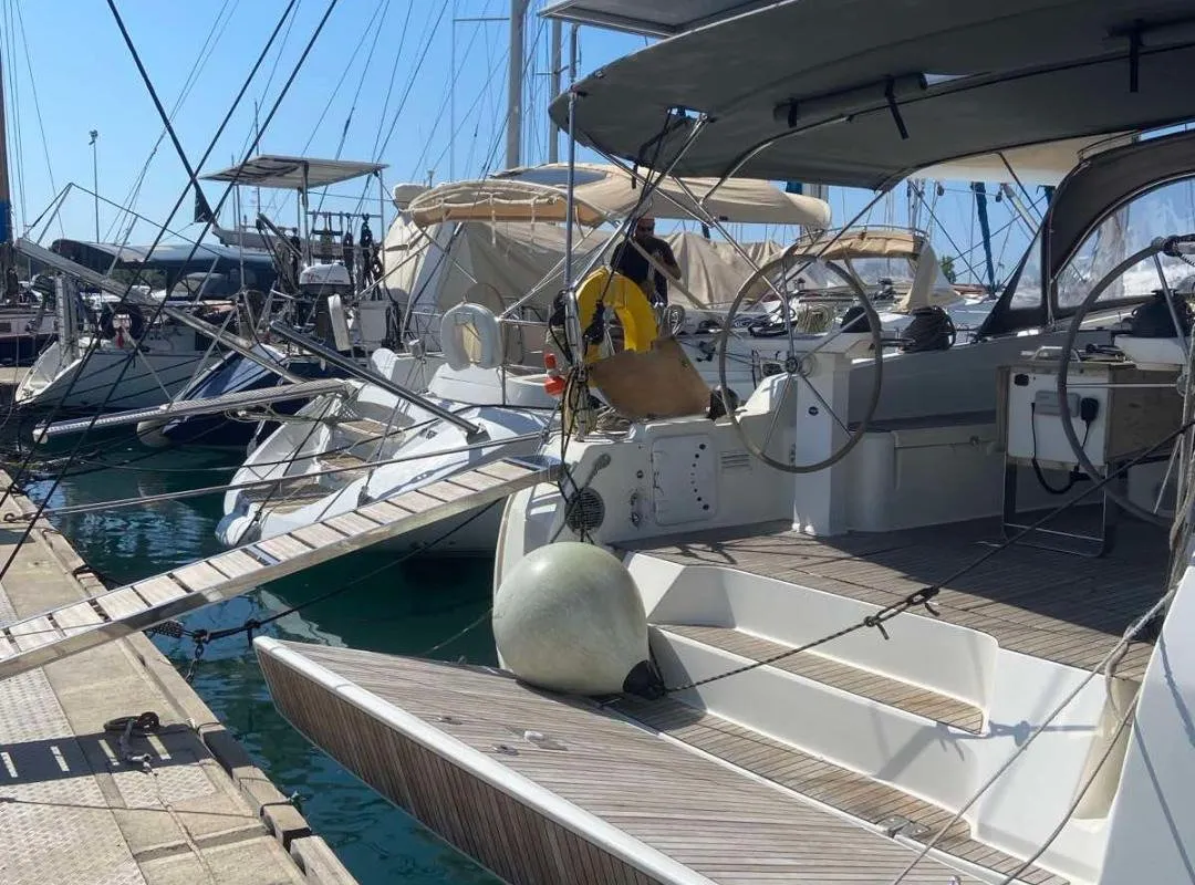 Marianthi M, a Bavaria Bavaria 50 Cruiser sailboat at Municipal Unit of Lefkada, Greece