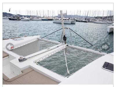 Deck of Sunshine I, a Lagoon 450 F catamaran at Dubrovnik, Croatia