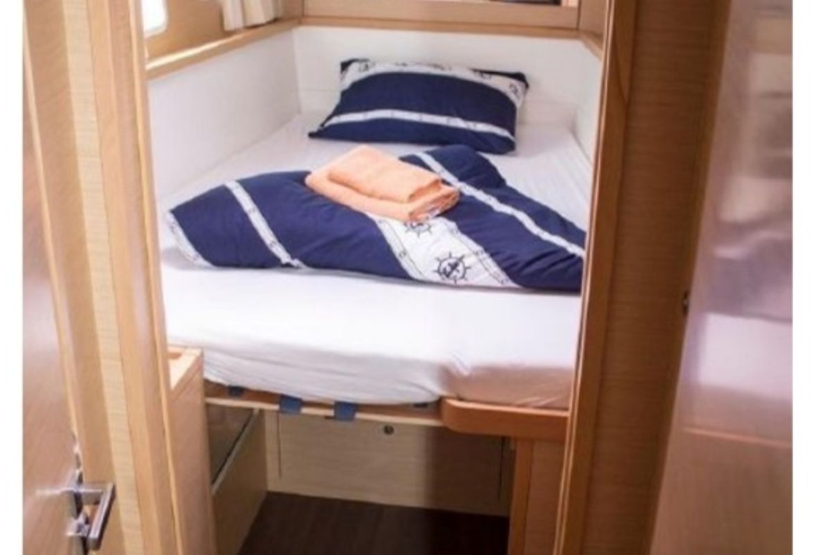 Cabin on Sunshine I, a Lagoon 450 F catamaran at Dubrovnik, Croatia