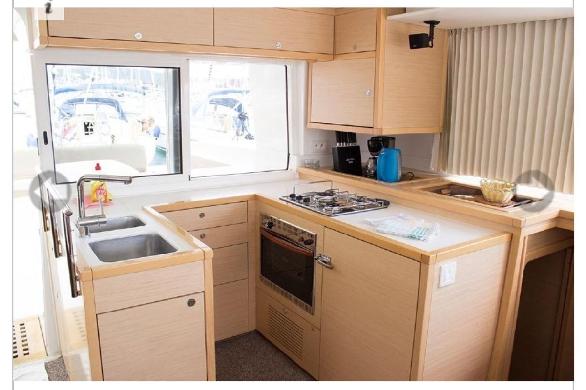 Galley of Sunshine I, a Lagoon 450 F catamaran at Dubrovnik, Croatia