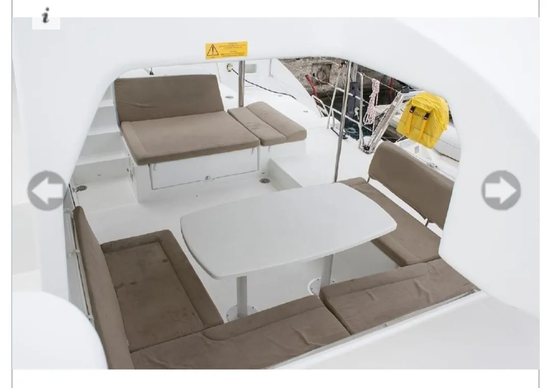 Deck of Sunshine I, a Lagoon 450 F catamaran at Dubrovnik, Croatia